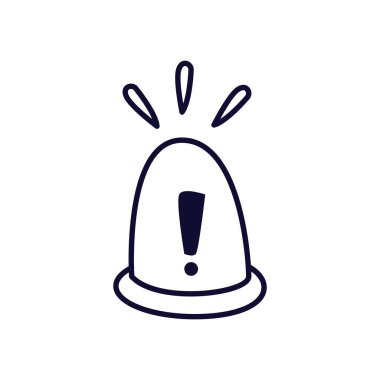 Alarm lambası türü simge vektör tasarımı