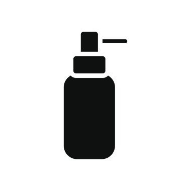 Antibakteriyel jel şişe ikonu, siluet tarzı