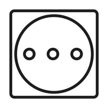 Tekstil bakım konsepti, yüksek ısı sembolü simgesi, çizgi biçimi