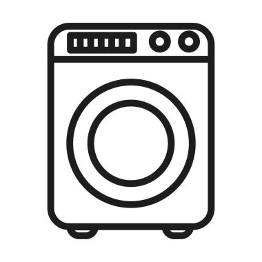 çamaşır makinesi simgesi, satır biçimi