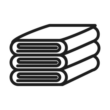 Banyo Havluları yığın simgesi, satır biçimi