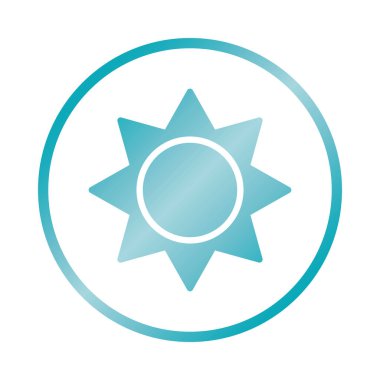 Güneş sembolü simgesi, eğim biçimi