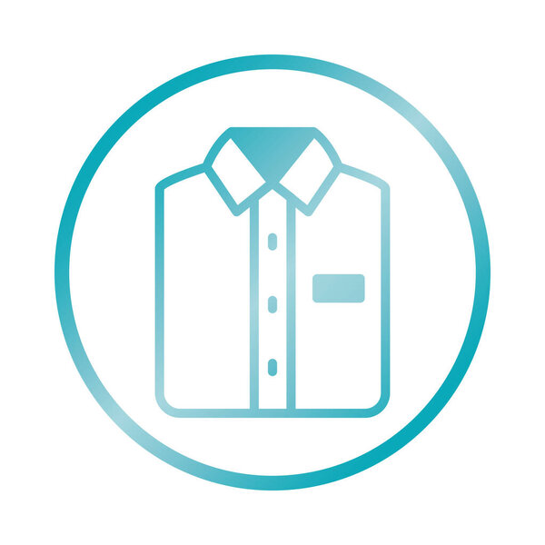 male shirt icon, gradient style