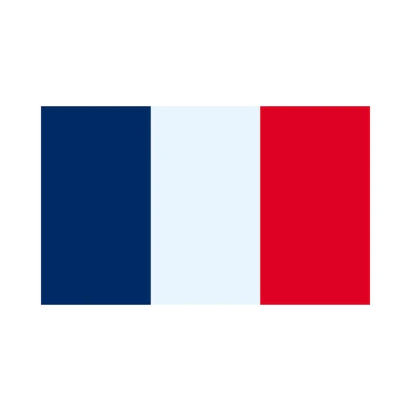 Βαστίλη έννοια ημέρα, Γαλλία εικονίδιο σημαία, επίπεδη στυλ — Διανυσματικό Αρχείο