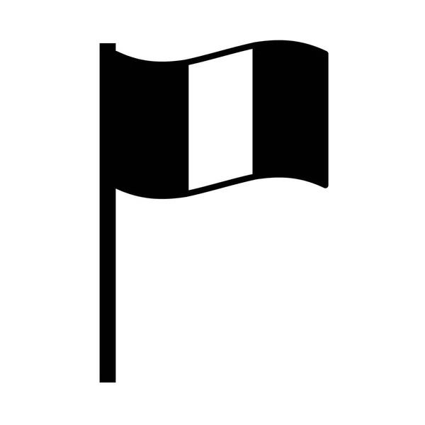 Bastylia dzień koncepcja, Francja flaga ikona, linia styl — Wektor stockowy