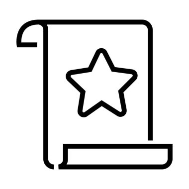 favori belge sembolü, satır biçimi