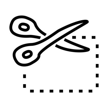 Alışveriş çevrimiçi konsepti, Makas Kesme Alışverişi, satır biçimi