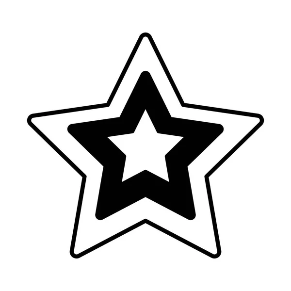 Concept jour bastille, étoile avec icône drapeau france, style ligne — Image vectorielle