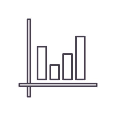 Infographic çubukları çizgi biçim vektör tasarımı