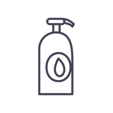 Antibakteriyel şişe çizgisi biçim vektör tasarımı