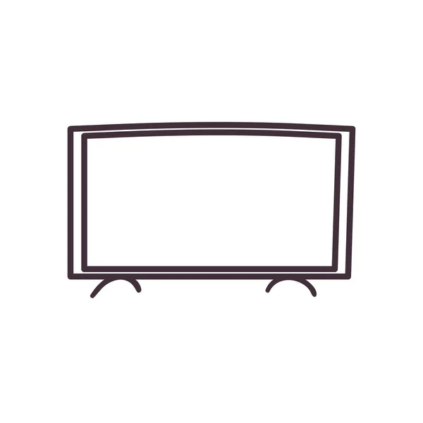 Isolated tv line style icon vector design — Stock Vector