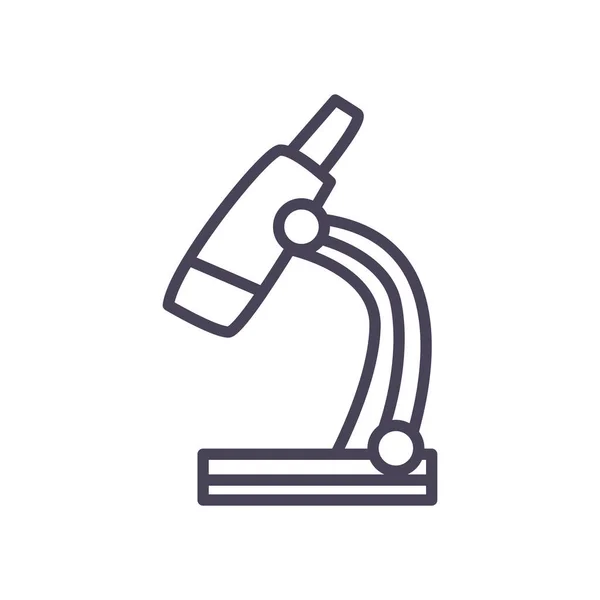 Microscope line style icon vector design — Stock Vector