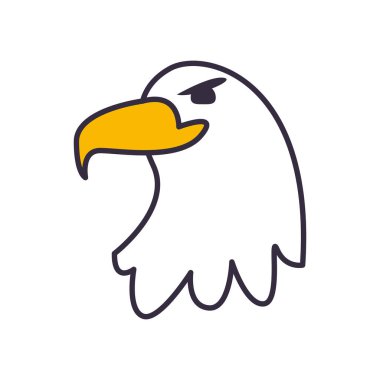 Kartal kuş doldurma biçim vektör tasarımı