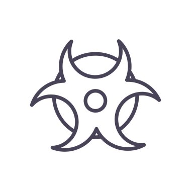 Tıbbi tehlike çizgisi biçim vektör tasarımı