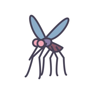 Sivrisinek biçim ikon vektör tasarımı