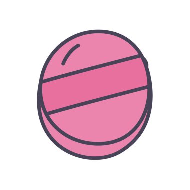 Tıbbi hap doldurma biçim vektör tasarımı