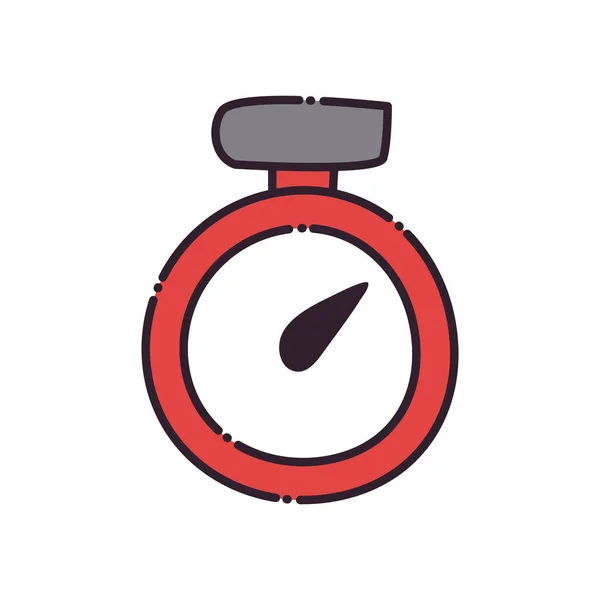 Chronometer platte stijl pictogram vector ontwerp — Stockvector