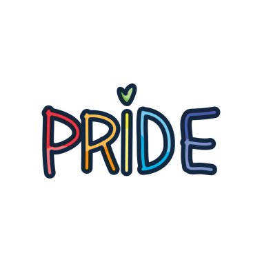 gururlu harf dizaynı, çizgi renk biçimi