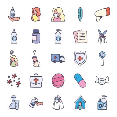 Tıbbi doldurma biçimi vektör dizaynı