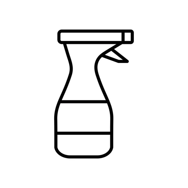 Icône de bouteille de pulvérisation, style ligne — Image vectorielle