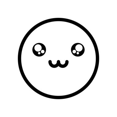 şirin emoji yüz simgesi, satır biçimi