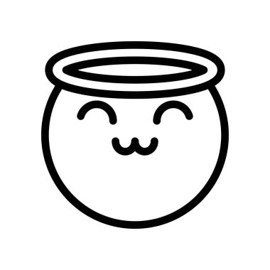 melek yüz simgesi, satır biçimi