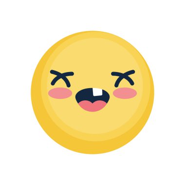 baş döndürücü emoji simgesi, düz biçim