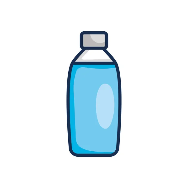 Icône de bouteille d'eau, style de couleur ligne — Image vectorielle