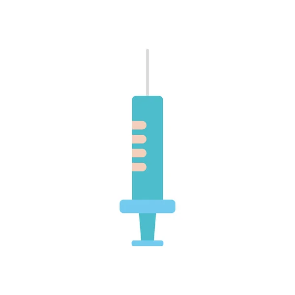 Stop the spread concept, syringe icon, flat style — Stock Vector