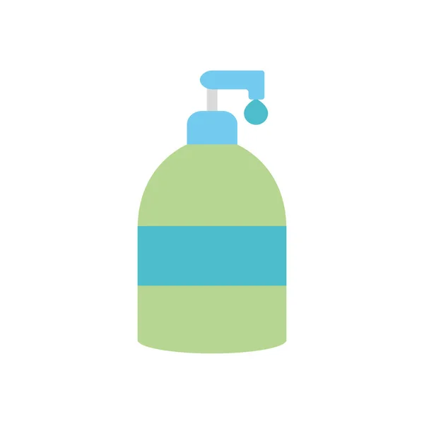 Ikona lahvička mýdla, plochý styl — Stockový vektor