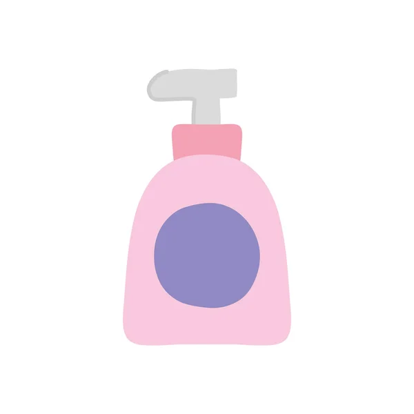 Manos icono de la botella de jabón, estilo plano — Archivo Imágenes Vectoriales