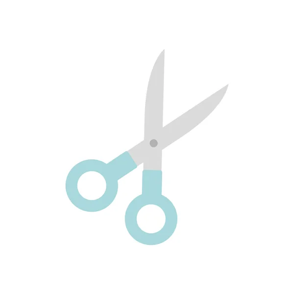 Значок інструменту ножиці, плоский стиль — стоковий вектор
