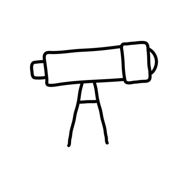 Teleszkóp szerszám ikon, vonalstílus — Stock Vector