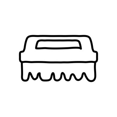 temizleme fırçası simgesi, satır biçimi