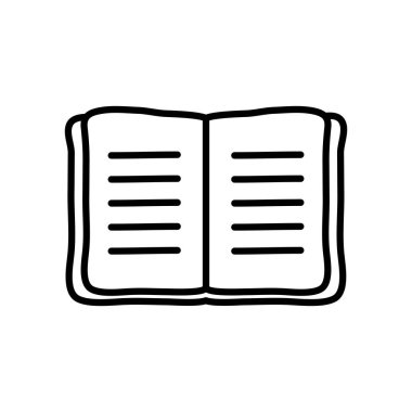 Kitap simgesini aç, satır biçimi