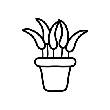 bir saksı simgesine yerleştir, satır biçimi