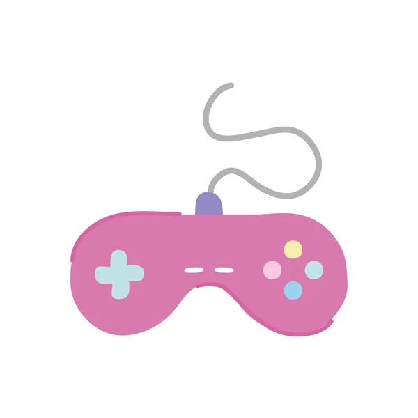 Videospielkontroll-Symbol, flacher Stil — Stockvektor