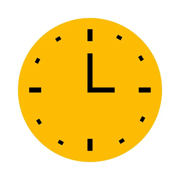 Icono de tiempo de reloj, mitad línea medio color estilo — Vector de stock