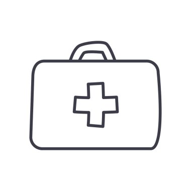 Tıbbi haç kit satırı biçim vektör tasarımı içinde