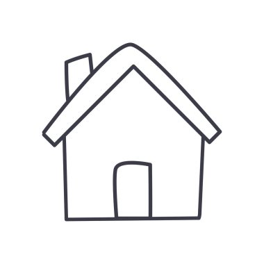 Isolated house line style icon vector design