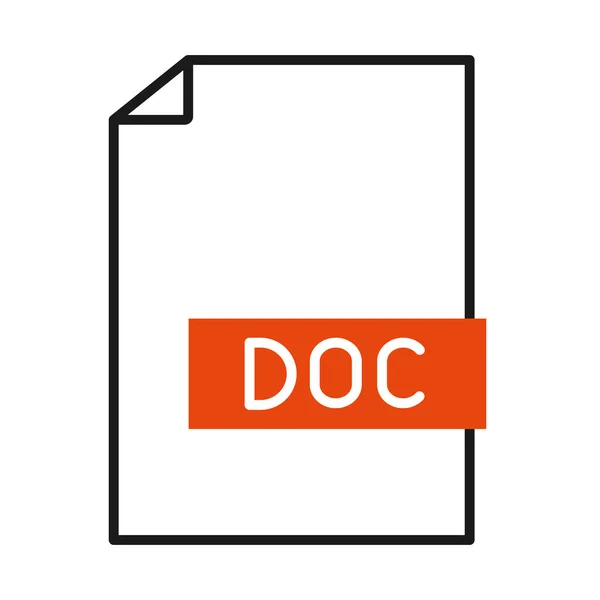 Koncepce online učení, ikona archivu dokumentů, půlka řádku ve stylu půlky barvy — Stockový vektor