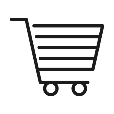 Alışveriş arabası simgesi, satır biçimi