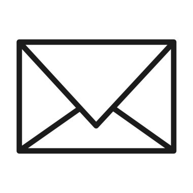 zarf simgesi, yarı renk yarı satır biçimi