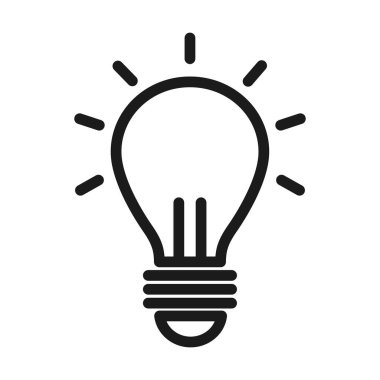 ampul ışığı simgesi, satır biçimi