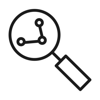 Paylaşımcı sembol simgesi, satır biçimi olan büyüteç