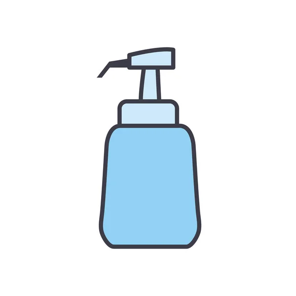 Soap dispenser flat style icon vector design — Stock Vector