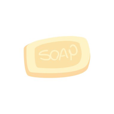 Sabun çubuğu düz biçim ikon vektör tasarımı