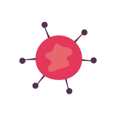 Covid 19 virüs düz biçim vektör tasarımı