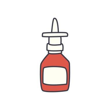 Tıbbi damlatıcı düz simge vektör tasarımı