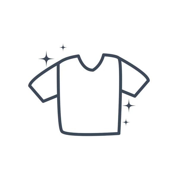 Tシャツラインスタイルアイコンベクトルデザイン — ストックベクタ